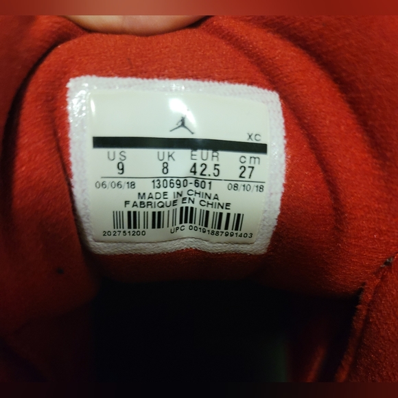 ❌️SOLD JORDAN 12 RETRO in GYM RED - Picture 5 of 6